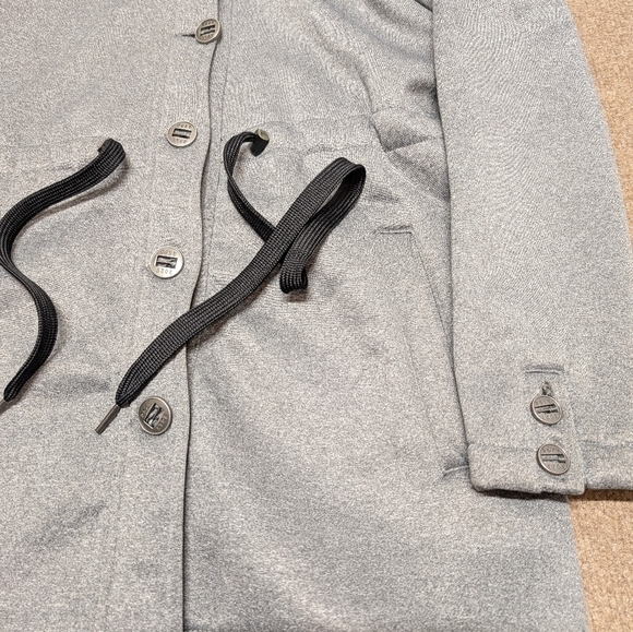 ROXY (Medium) Fleece Lined Button Front Jacket with Drawstring waist - Picture 2 of 7